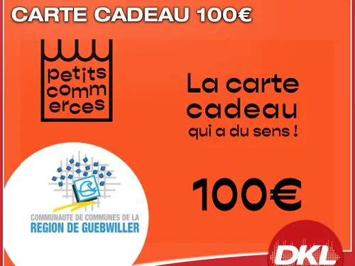 Gagnez 100€ de carte cadeau petits commerces de la région de...