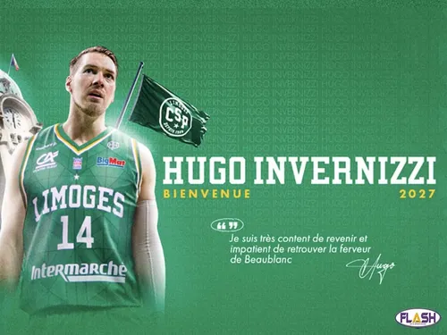 Basket : le retour d’Hugo Invernizzi au Limoges CSP