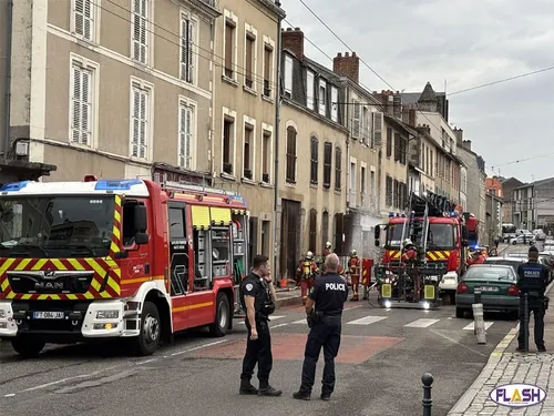 Incendie dans un immeuble proche de la gare de Limoges