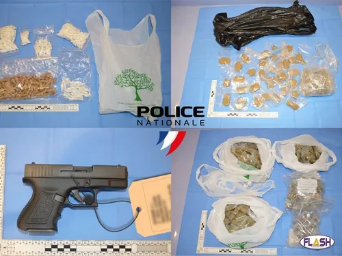 Un trafic de produits stupéfiants dans un appartement des Portes...