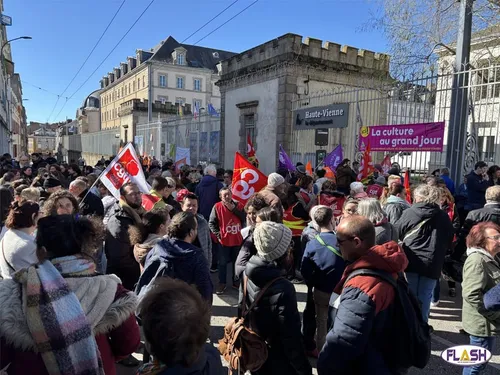 Mobilisation des travailleurs sociaux à Limoges