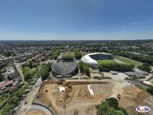 Parc des sports de Beaublanc : la pose de la première pierre