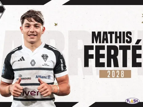 Rugby : Mathis Ferté prolonge jusqu'en 2028 au CA Brive
