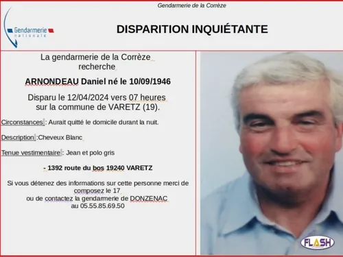 Corrèze : Le disparu de Varetz retrouvé mort dans un champ [MISE A...