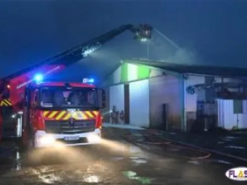 Haute-Vienne : un violent incendie dans une entreprise de transport