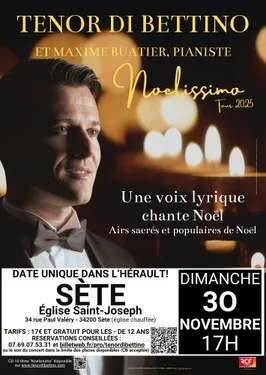 "Noelissimo" par le Ténor Di Bettino à l'Eglise Saint-Joseph de...