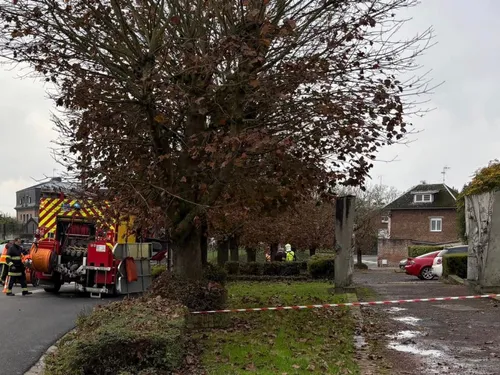 Une grenade anglaise à Bavay sur un parking