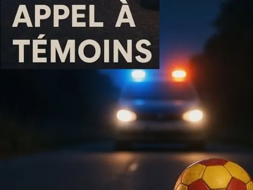 Bachant : 2 footballeurs à vélo renversés, avec délit de fuite