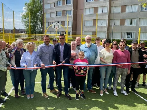 Fourmies : inauguration du city stade de la Marlière 
