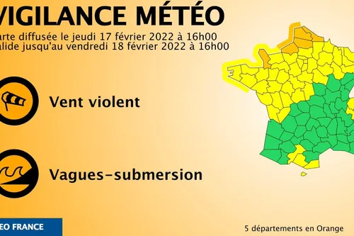 Tempête Eunice - Vigilance Orange pour la Région à partir de ce...