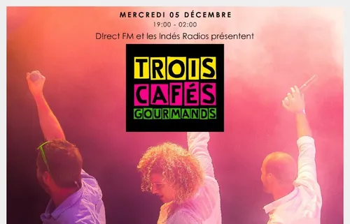 Trois Cafés Gourmands en show case avec Direct FM
