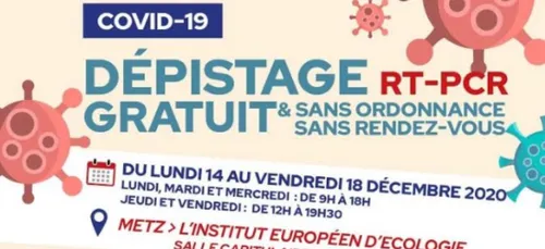 Metz: des tests de dépistage cette semaine au cloître des Récollets