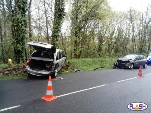 Deux blessés dans un accident survenu entre le Palais et Panazol