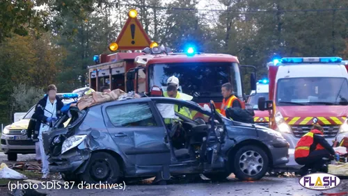 Choc frontal entre deux voitures : 1 mort à Mézières sur Issoire