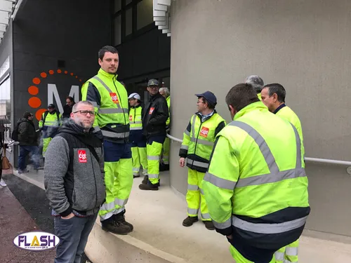 Mobilisation des agents de la maintenance de Limoges Métropole