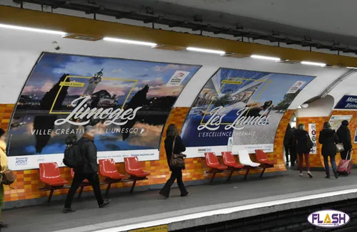 Limoges s'affiche dans le Métro Parisien