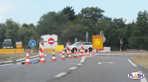 Travaux sur la RN 145 entre "Beauvert" et "la Croisière"