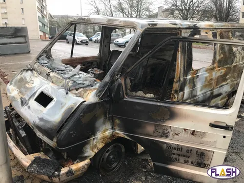 Une dizaine de voitures incendiées la nuit de la Saint-Sylvestre à...