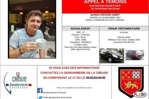 Creuse : l'homme disparu à Lafat est décédé