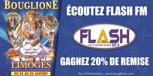-20% sur vos places pour le cirque Bouglione avec Flash FM !