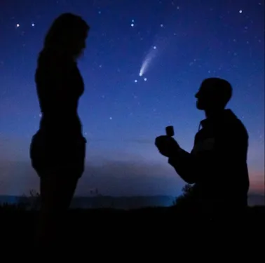Un photographe a immortalisé la demande en mariage d’un couple sous...
