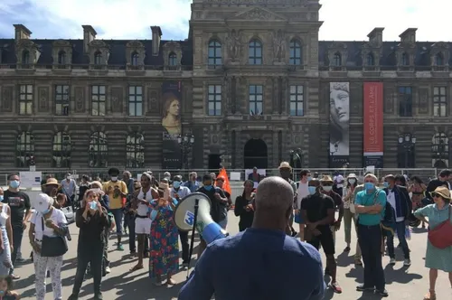 Mobilisation devant le ministère de la Culture contre la fermeture...