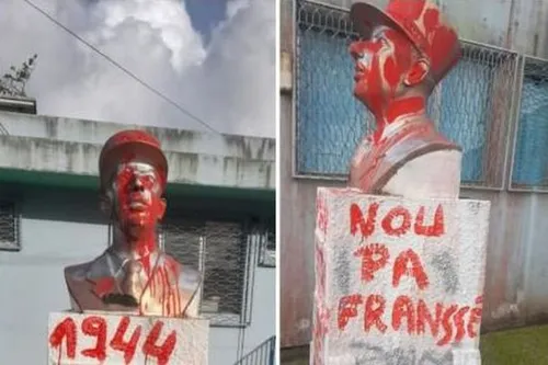 Un buste du général de Gaulle vandalisé en Martinique
