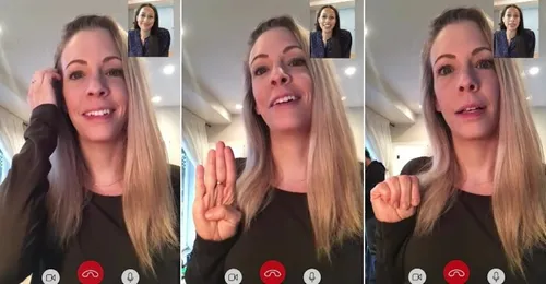 Cette femme battue profite d’un appel vidéo avec une amie pour...