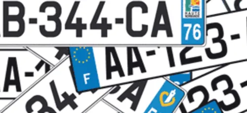 Automobile : les autocollants désormais interdits sur les plaques...