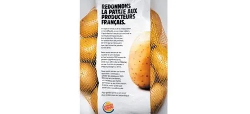 Burger King va offrir un kilo de pommes de terre à chaque client