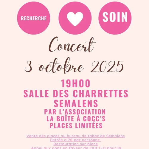 Concert Octobre Rose à Sémalens – mobilisation musicale et solidaire
