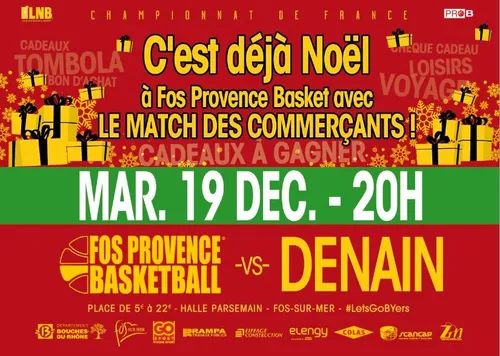 Le choc Fos ProB / Denain c'est ce soir à la halle parsemain!