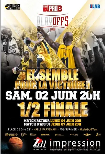 BASKETBALL - 1/2 FINALE PLAYOFFS: FOS PROVENCE BASKET REÇOIT ROUEN...