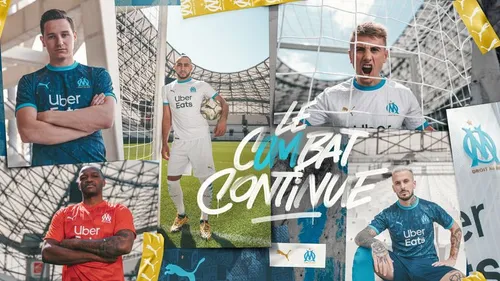 L’OM dévoile ses nouveaux maillots pour la saison 2020/2021.