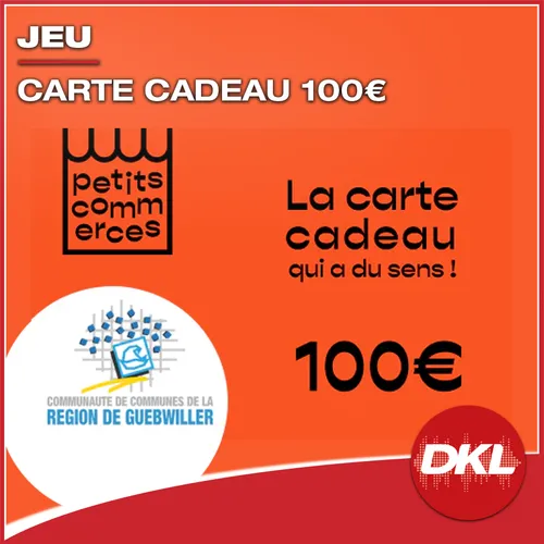 Gagnez 100€ de carte cadeau petits commerces de la région de...