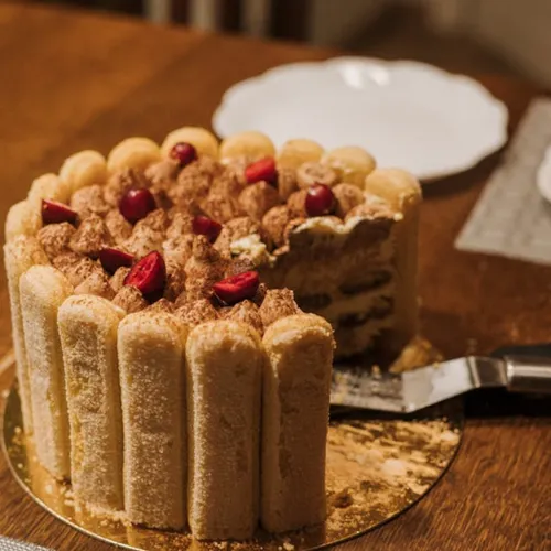 Charlotte au chocolat et café