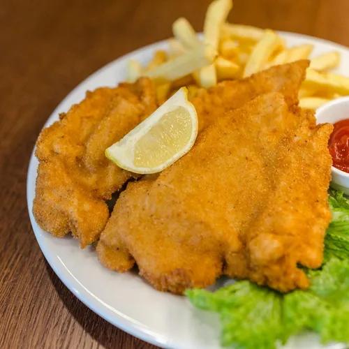 Filet d'églefin frit