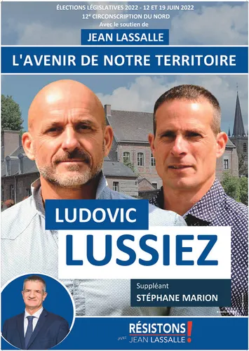 Ludovic Lussiez, candidat Résistons ! à la députation sur la 12e...
