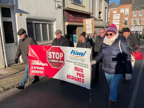 Energie : Artisans et Commerçants manifestent à Avesnes-sur-Helpe