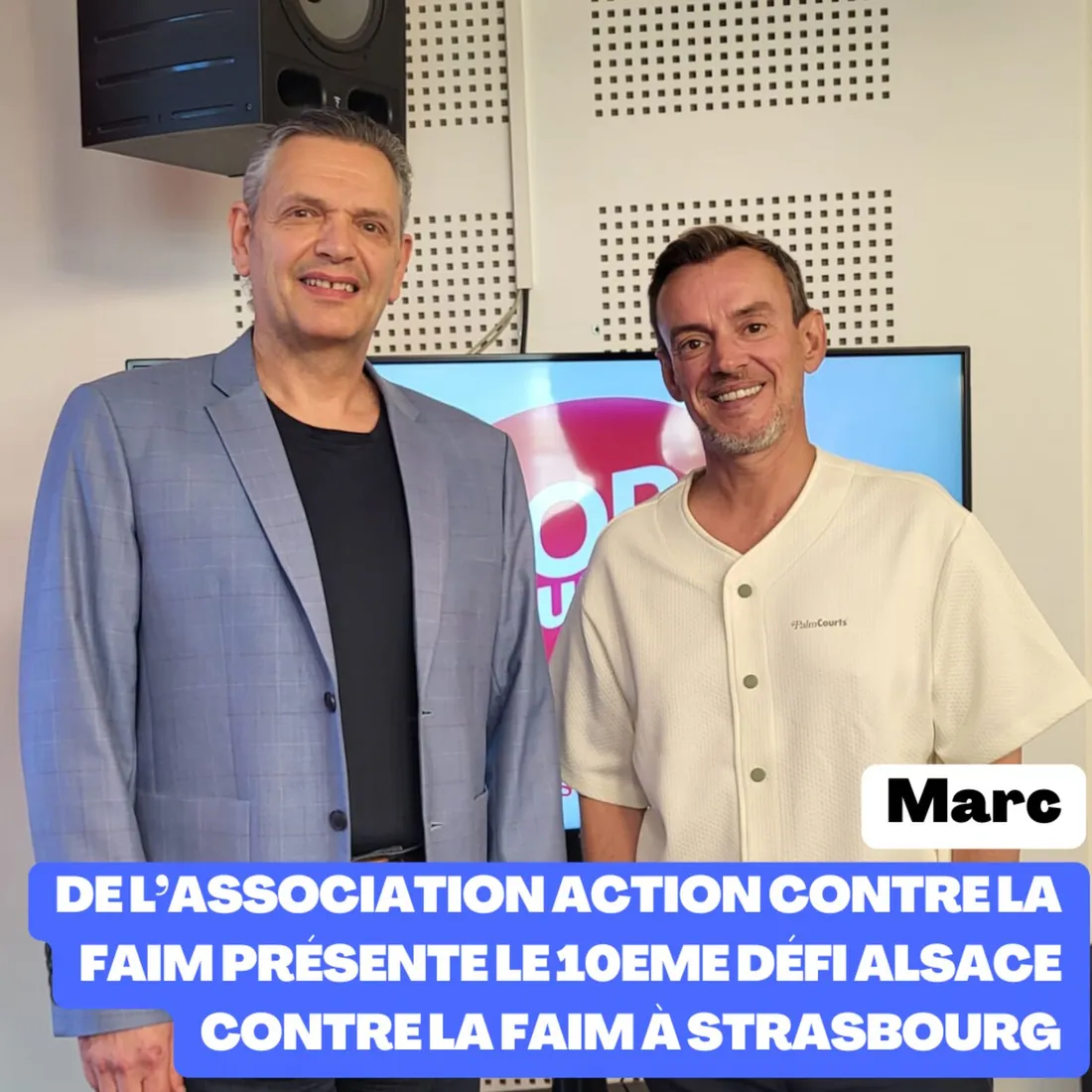 Marc de l'association action contre la faim présente le 10ème défi...