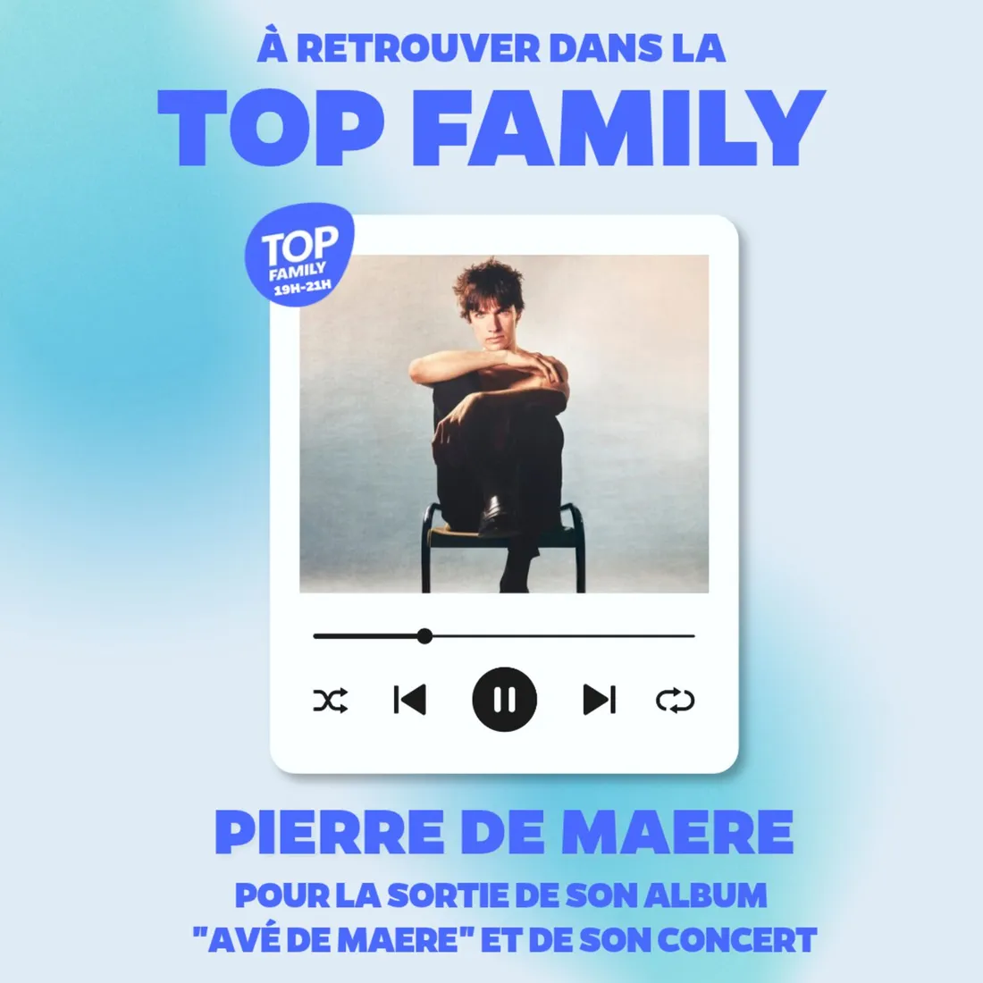 Pierre De Maere pour son deuxième album " Avé De Maere "