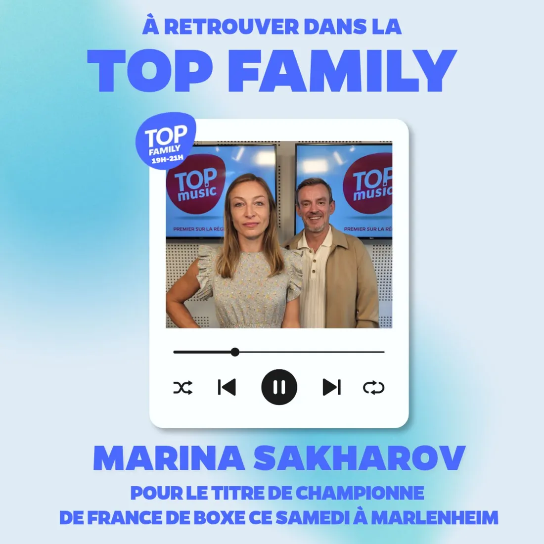 Marina Sakharov pour le titre de championne de France de boxe