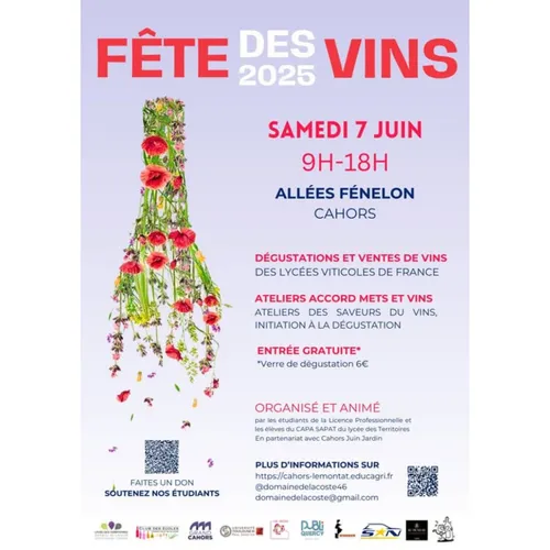 Podcast de l'émission 100% chez vous avec la Fête des Vins à Cahors