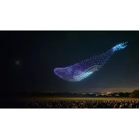Un spectacle de drones à Reims :