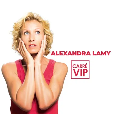 Alexandra Lamy et le réalisateur du film "le test" dans Carré VIP