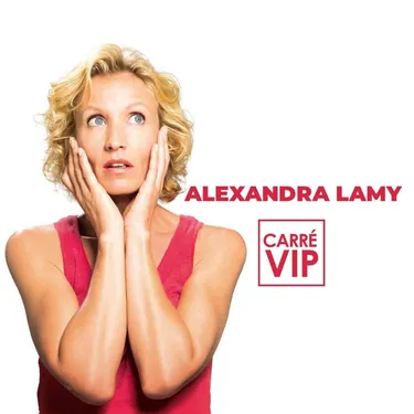 Alexandra Lamy et le réalisateur du film "le test" dans Carré VIP