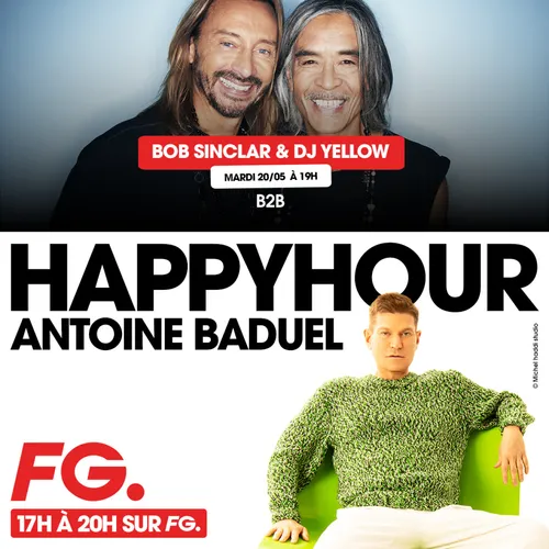 HAPPY HOUR INTERVIEW : BOB SINCLAR & DJ YELLOW