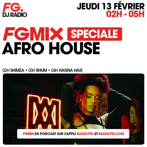 FG MIX SPÉCIAL AFRO HOUSE : RHUM G