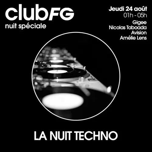 CLUB FG SPÉCIAL TECHNO : AMÉLIE LENS