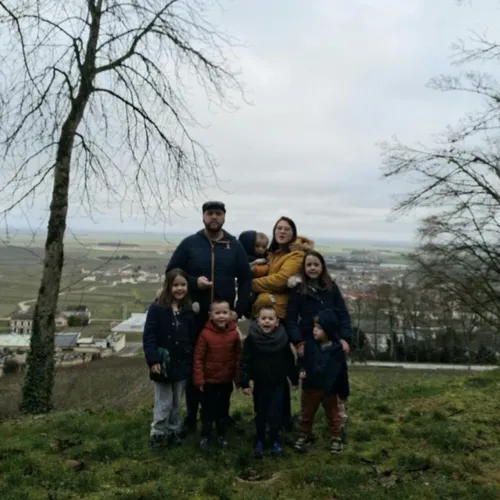 Famille de randonneurs